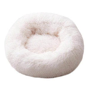 Foldable Round Cat Dog Bed House Lamb Velvet Warm Sleeping Bed Portable Soft Plush Pet Kennel Nest for Dogs Cats Mat
