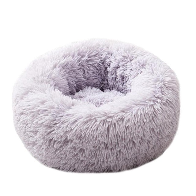 Foldable Round Cat Dog Bed House Lamb Velvet Warm Sleeping Bed Portable Soft Plush Pet Kennel Nest for Dogs Cats Mat