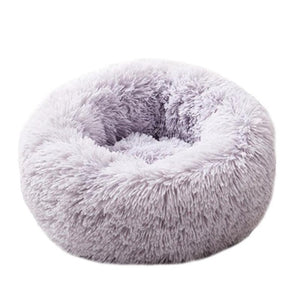 Foldable Round Cat Dog Bed House Lamb Velvet Warm Sleeping Bed Portable Soft Plush Pet Kennel Nest for Dogs Cats Mat
