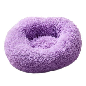 Foldable Round Cat Dog Bed House Lamb Velvet Warm Sleeping Bed Portable Soft Plush Pet Kennel Nest for Dogs Cats Mat