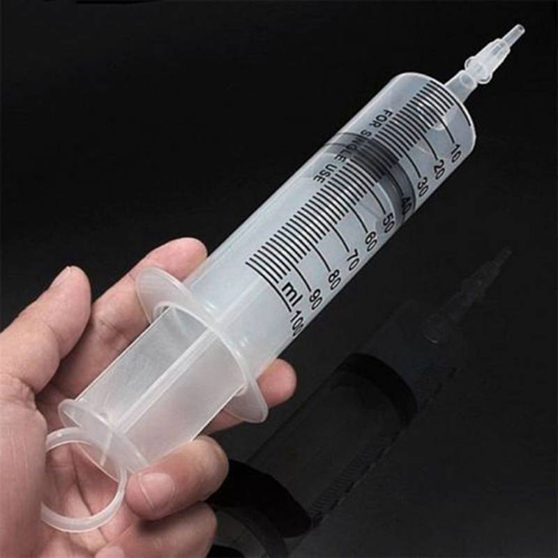 100ml/150ml Plastic Reusable Big Large Hydroponics Pets Nutrient Sterile Health Measuring Syringe Tools Cat Feeding Accessories