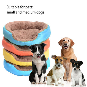 Pet Bed Round Autumn And Winter Warm Cat Dog Universal Beds Small And Medium-Sized Candy Color For Pet Cat Dog Bed
