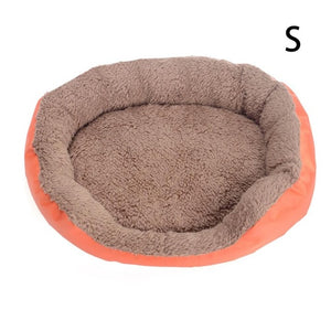 Pet Bed Round Autumn And Winter Warm Cat Dog Universal Beds Small And Medium-Sized Candy Color For Pet Cat Dog Bed