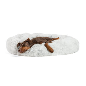 Hot Luxury Round Dog Bed Warm Deep Sleep Donut Pet Beds for Cat Small Medium Large Dogs Long-Pile Fur Puppy Mat Soft Dog House