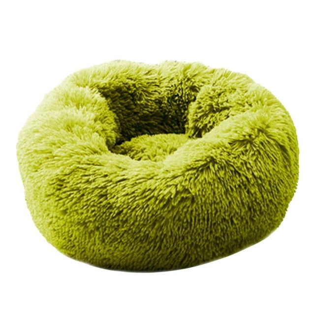 Foldable Round Cat Dog Bed House Lamb Velvet Warm Sleeping Bed Portable Soft Plush Pet Kennel Nest for Dogs Cats Mat
