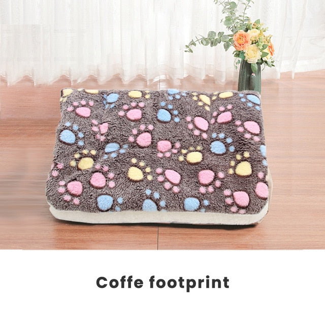 Thickened Pet Bed Soft Fleece Pad Blanket Dogs Mat For Puppy Dog Cat Sofa Cushion Home Washable Rug Keep Warm S/M/L/XL/XXL/XXXL
