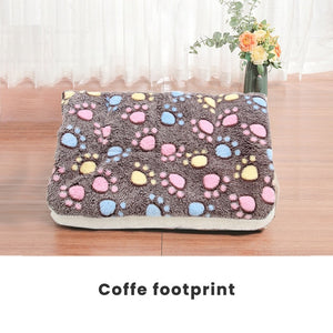 Thickened Pet Bed Soft Fleece Pad Blanket Dogs Mat For Puppy Dog Cat Sofa Cushion Home Washable Rug Keep Warm S/M/L/XL/XXL/XXXL