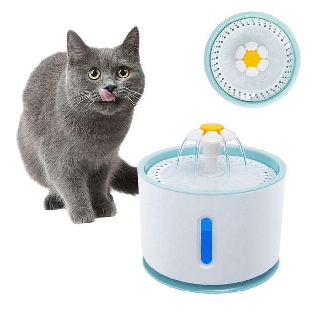 Automatic Cat Fountain Water Feeder Water Dispenser Large Spring Drinking Bowl Cat Automatic Feeders Food Drink Filter For Pets