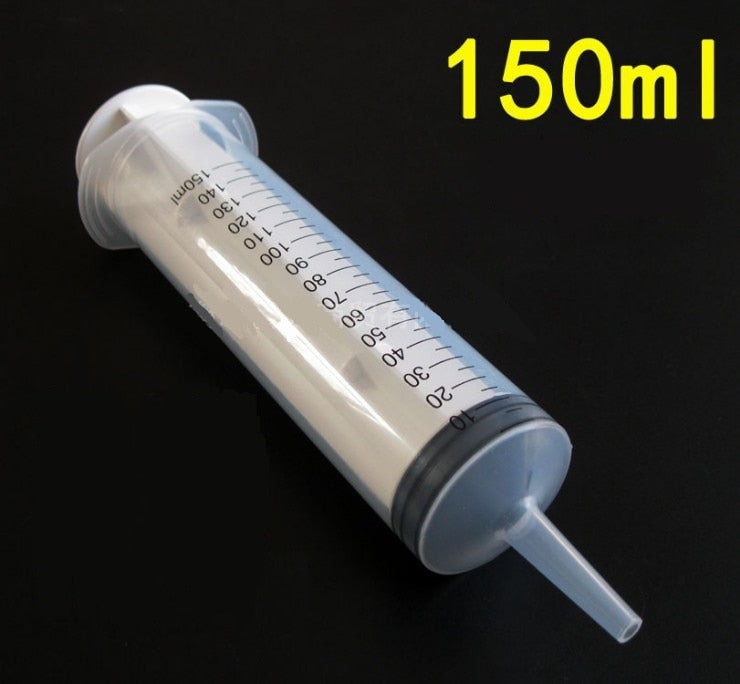 100 /150 Ml Cat Feeding Accessories Reusable Big Large Hydroponics Plastic Pets Nutrient Sterile Health Measuring Syringe Tools