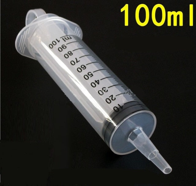 100 /150 Ml Cat Feeding Accessories Reusable Big Large Hydroponics Plastic Pets Nutrient Sterile Health Measuring Syringe Tools