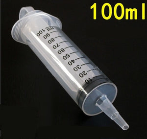 100 /150 Ml Cat Feeding Accessories Reusable Big Large Hydroponics Plastic Pets Nutrient Sterile Health Measuring Syringe Tools