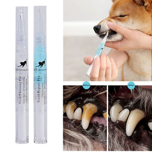 Pets Dog Teeth Cleaning Whitening Pen Teeth Cleaning Pen Dogs Cats Natural Plants Tartar Remover Tool For All Pets