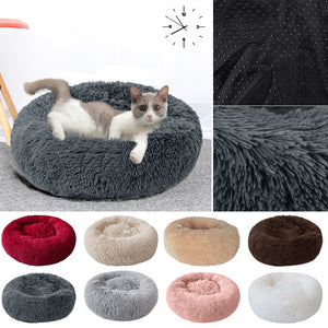 Soft Pet Cat Bed Dog Baskets Fall And Winter Warm Soft Fleece Mat Kennel For Cat Puppy Warming Dog House Warm Nest