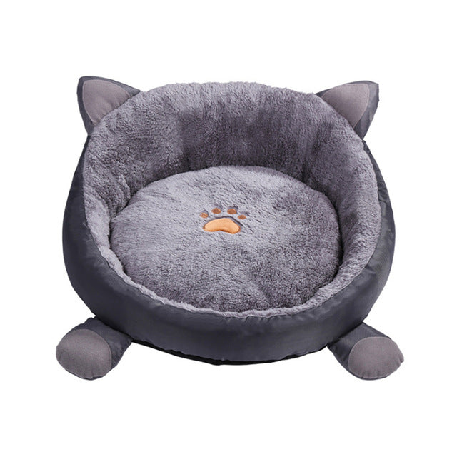 Soft Pet Cat Bed Dog Baskets Fall And Winter Warm Soft Fleece Mat Kennel For Cat Puppy Warming Dog House Warm Nest