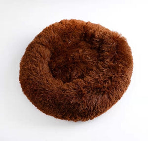 Super Soft Donut Dog Bed Washable Long Plush Dogs Cats Kennel Deep Sleep House Round Cushion Mats Sofa Basket Pet Supplies