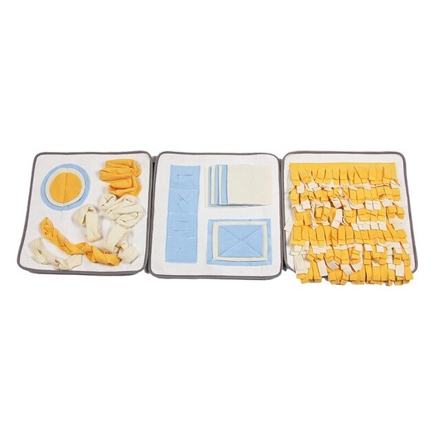 Pet Dog Mats Training Game Fine Design Blanket Pet Sniffing Blanket Chewing Biting For Fun Nose Training Dog House Pads