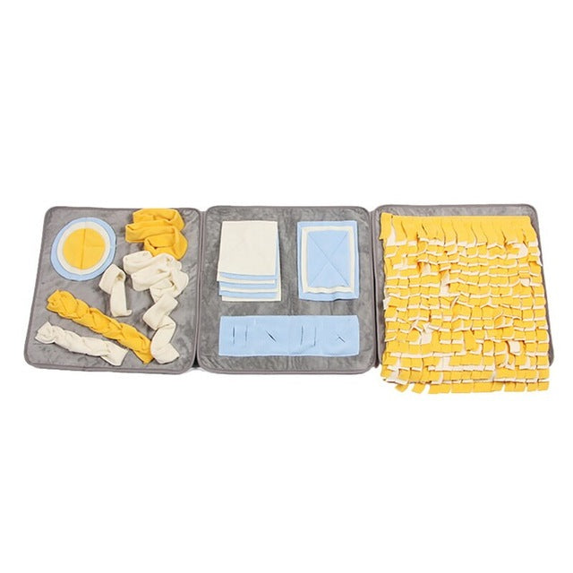 Pet Dog Mats Training Game Fine Design Blanket Pet Sniffing Blanket Chewing Biting For Fun Nose Training Dog House Pads