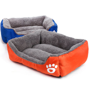 Bed For Dog Cat Pet Dog Beds Sofas Warming Dog Footprint House Soft Nest Dog Baskets Fall and Winter Warm Kennel For Cat Puppy