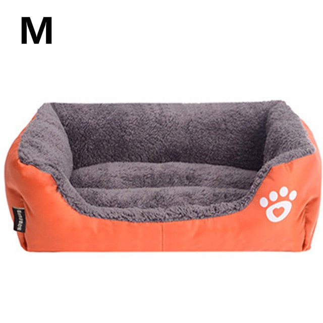 Bed For Dog Cat Pet Dog Beds Sofas Warming Dog Footprint House Soft Nest Dog Baskets Fall and Winter Warm Kennel For Cat Puppy