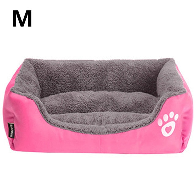 Bed For Dog Cat Pet Dog Beds Sofas Warming Dog Footprint House Soft Nest Dog Baskets Fall and Winter Warm Kennel For Cat Puppy