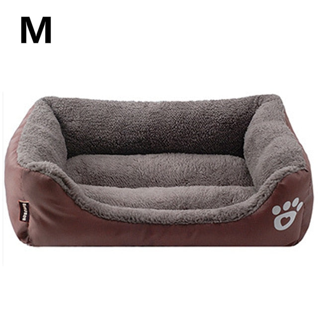 Bed For Dog Cat Pet Dog Beds Sofas Warming Dog Footprint House Soft Nest Dog Baskets Fall and Winter Warm Kennel For Cat Puppy
