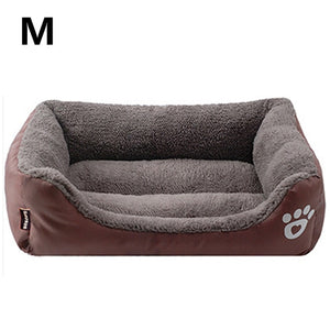Bed For Dog Cat Pet Dog Beds Sofas Warming Dog Footprint House Soft Nest Dog Baskets Fall and Winter Warm Kennel For Cat Puppy