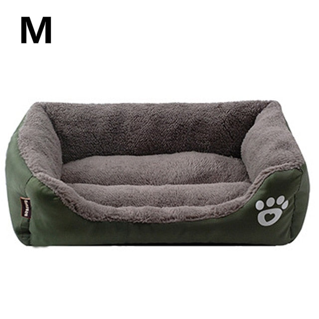 Bed For Dog Cat Pet Dog Beds Sofas Warming Dog Footprint House Soft Nest Dog Baskets Fall and Winter Warm Kennel For Cat Puppy