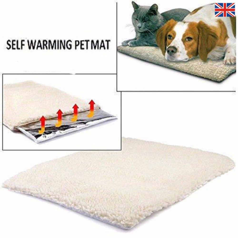 Pet Self-heating Blanket Winter High Quality Dog Cat Warm Sleep Mattress Small Medium Dog Cat Coral Cashmere Pet Supplies